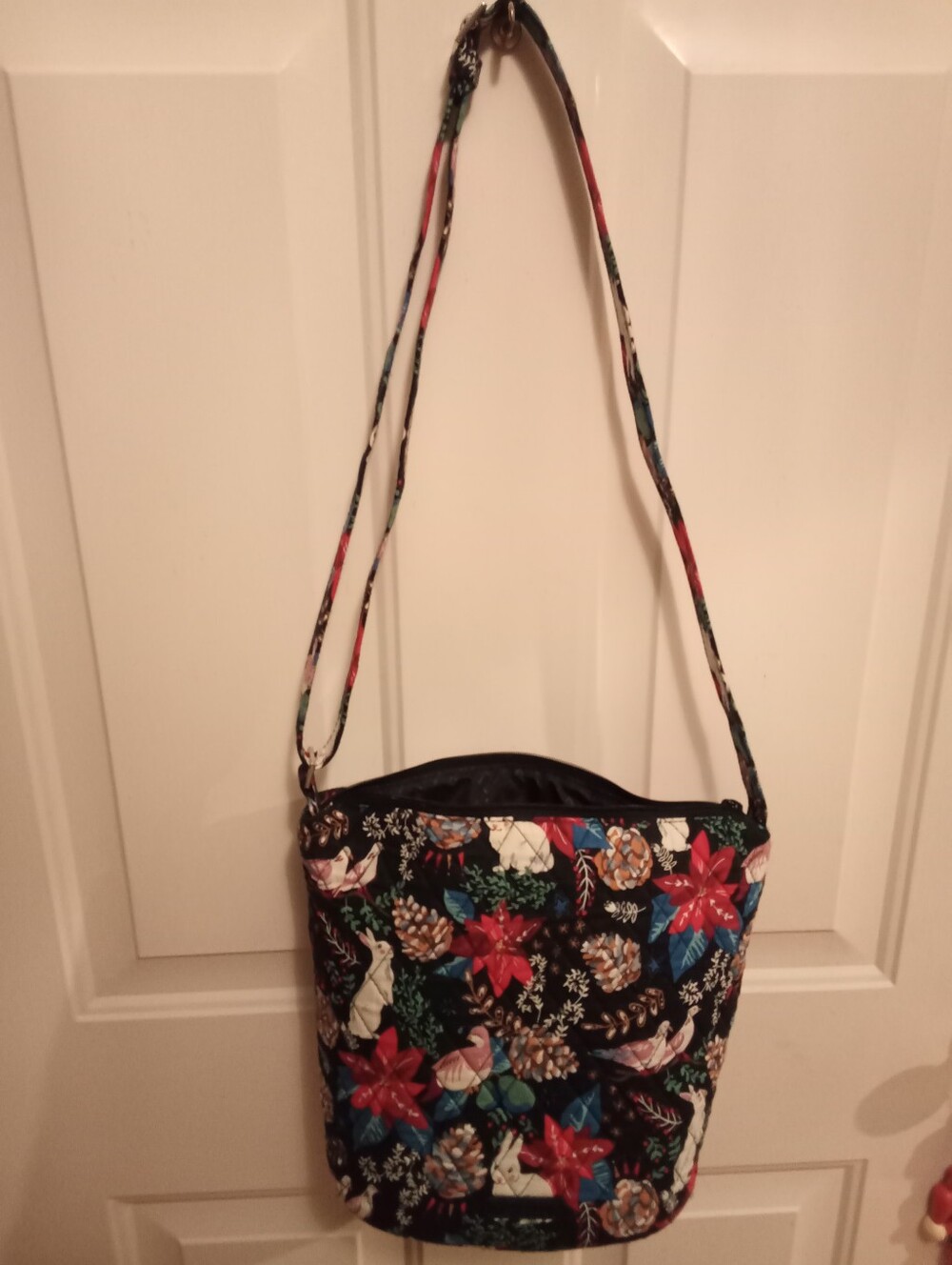Vera Bradley Bucket Crossbody Bag in Winter Forest - Picture 2 of 7
